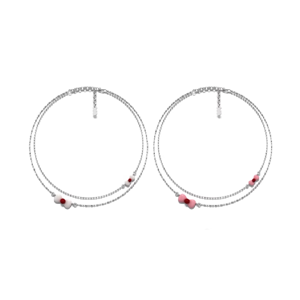 TOGGLER双层蝴蝶结项链