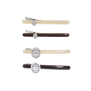 天然醋酸满镶宝石碎发bb夹边夹发夹秋冬女 碎花系列 TOGGLER 法式