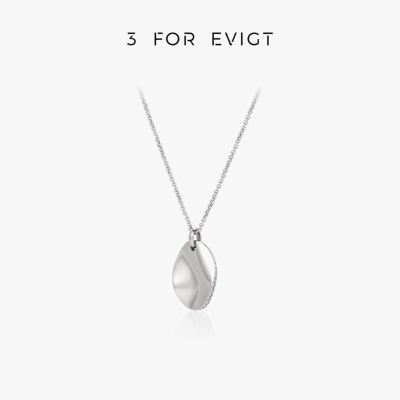 3 FOR EVIGT镀18K金白描系列落英项链时尚百搭吸睛极简北欧风