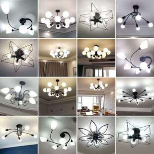 客厅北欧风吊灯后现代简约网红魔豆创意个性 灯具 餐厅卧室2020新款