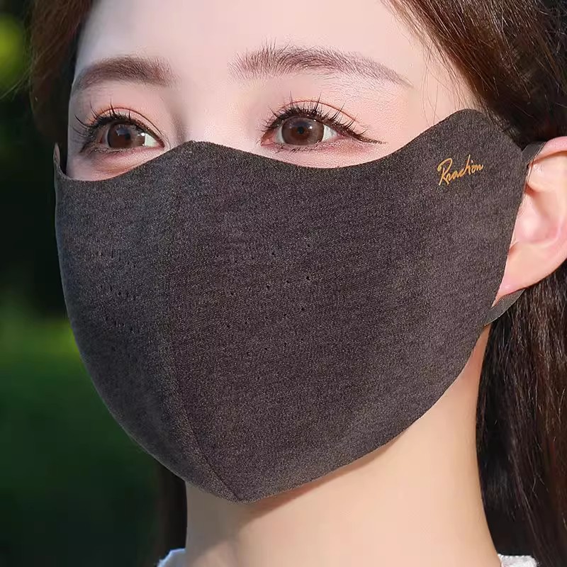 无痕保暖口罩女秋冬百搭2025新款高颜值加厚防风寒骑行面罩男透气
