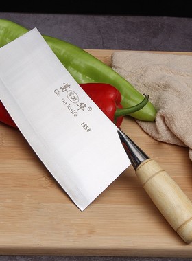 正品葛华免磨超薄片刀厨房刀不锈菜刀家用中式刀具切肉刀切菜刀