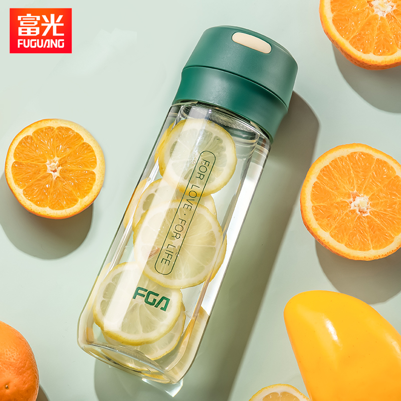 富光运动水杯子男女学生便携大容量水壶防摔太空杯耐热塑料茶杯