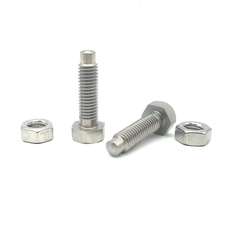 不锈钢定位螺栓STBAS4/5/6/8/10/12外六角头螺纹凸端R角粗牙PBE06