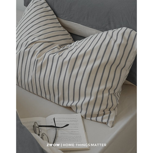 北欧枕头套zwow造卧条纹