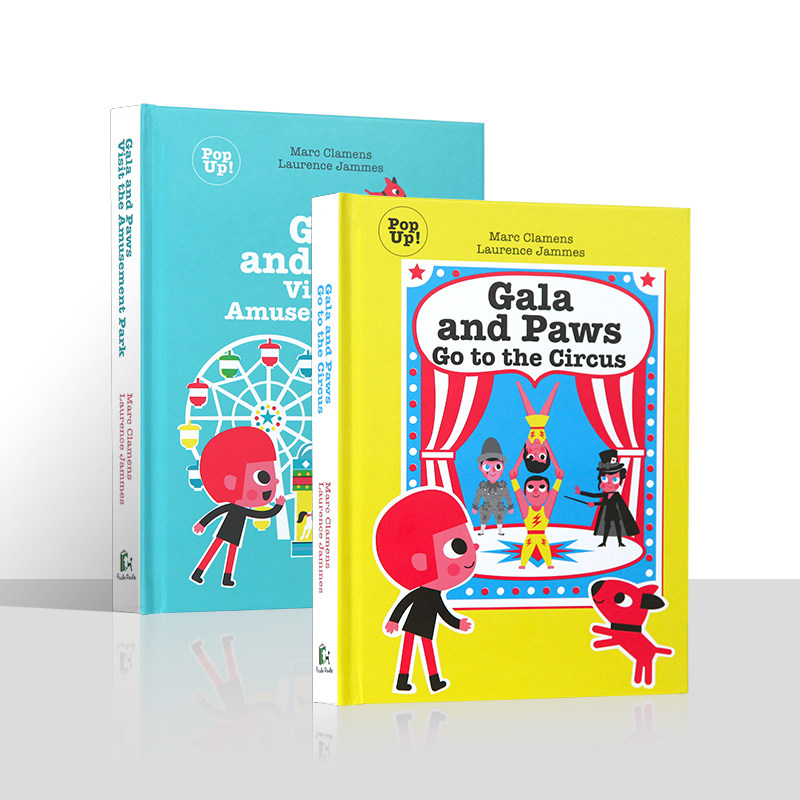 盖世童书卡拉和爪爪逛游乐场去马戏团gala and paws原版英文绘本低幼