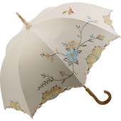 防晒防紫外线女遮阳伞双层黑胶刺绣太阳伞复古宫廷风长柄晴雨两用