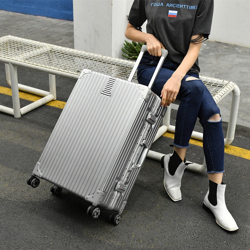 超轻直角铝框款拉杆箱20寸登机箱密码箱22寸24寸拖运行李箱子