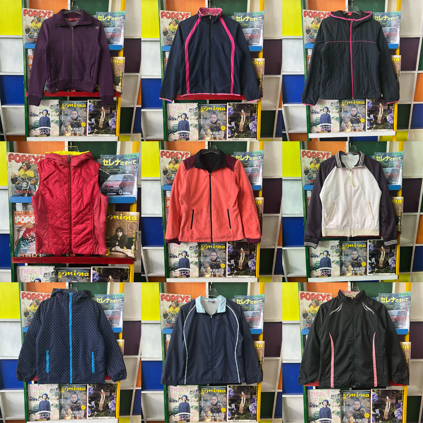 vintage古着运动服日系千禧夹克复古00S外套女萌棒球服原宿JK42