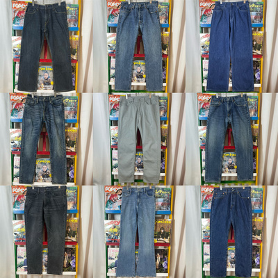 美式复古水洗牛仔裤男女古着