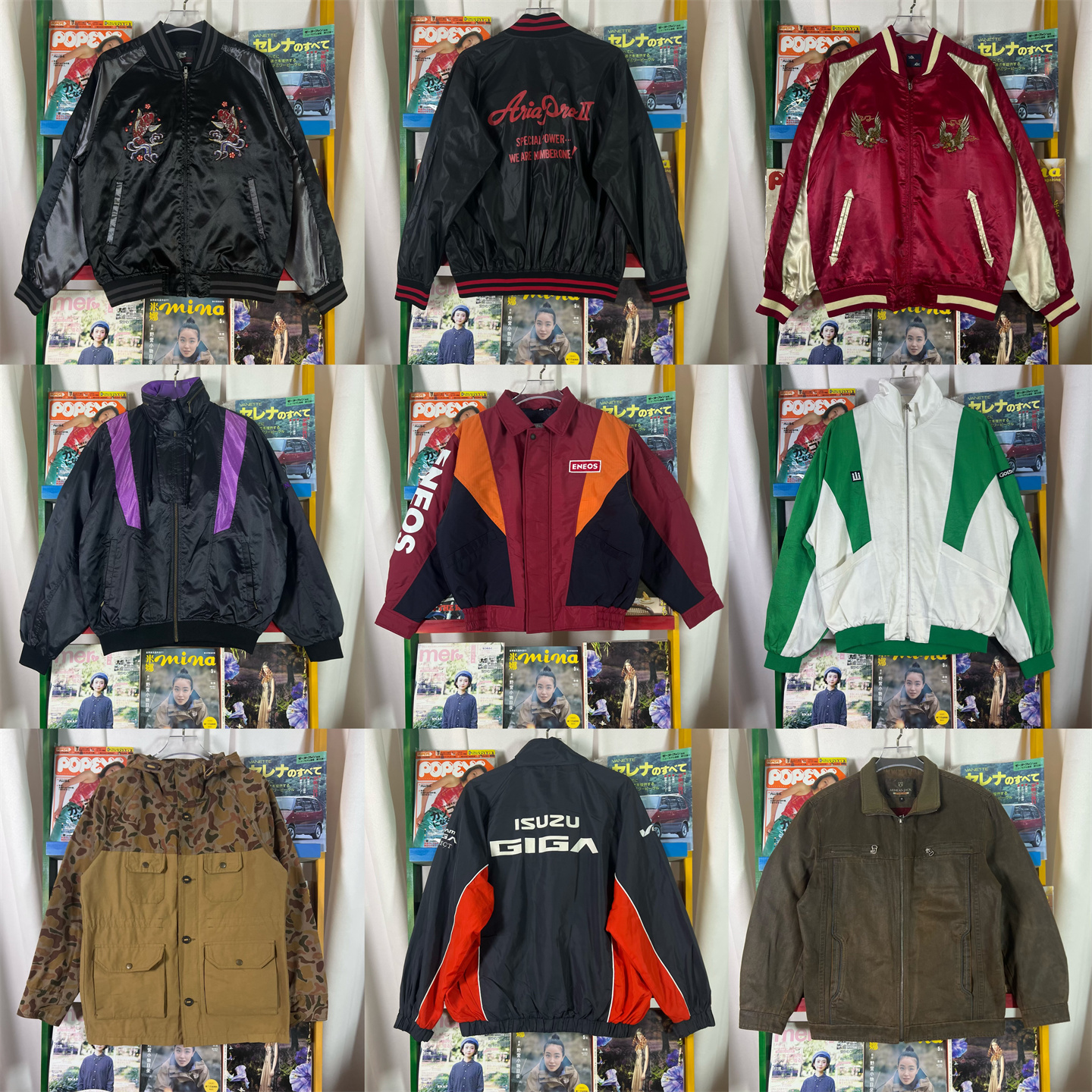 vintage古着外套港风运动复古阿美咔叽男女老爹哈灵顿夹克JK22