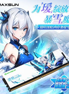 铭瑄DDR5 6400 6000 16G内存条32G海力士A-die暗耀D5机甲暴风瑷雪