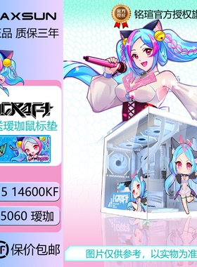 【5060/TI+酷睿i5】瑷珈铭瑄终结者英特尔13400F/12600KF/14600KF独显DIY电脑游戏电竞主机白色海景房整机