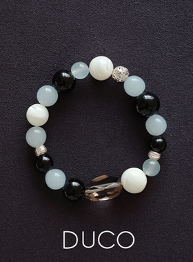 Fidiora珍珠贝茶晶手链轻奢百搭