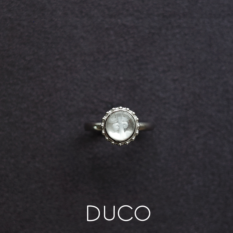 DUCO Fidiora系列琉璃纹理戒指镶嵌复古高级感【新品】