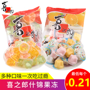 喜之郎果冻360g495g整箱散装什锦草莓苹果香橙乳酸菌果肉零食