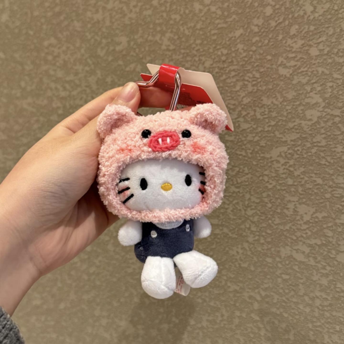头套Kitty猫卡通毛绒挂件