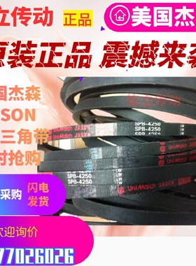 美国JASON杰森三角带  SPB3770 SPB3800/5V1500 SPB3850