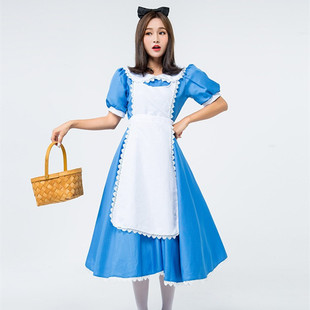 童话故事爱丽丝灰姑娘女仆装茶话会服饰女佣万圣节话剧表演出服装