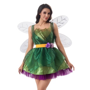 万圣节蒂安娜公主裙绿野仙踪小精灵服装cos蜻蜓角色扮演舞台表演