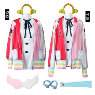 海贼王剧场版red 红 香克斯的女儿乌塔cos服装假发翅膀套装亲子服