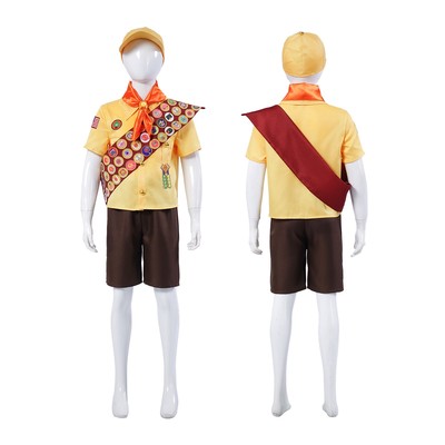 飞屋环游记cos服小男孩罗素扮演服装小探险家动漫电影角色演出服