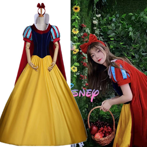 成人白雪公主裙子演出万圣节服装