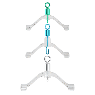 新型防缠绕卸力子线夹子线分叉器鱼钩分线夹硅胶八字环弹簧分叉器