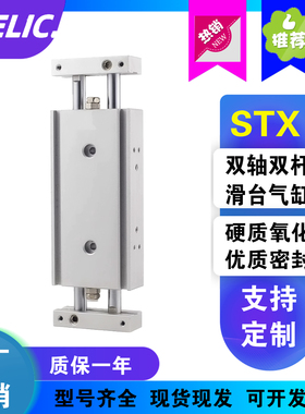 气立可双轴双杆滑台气缸STX20 STX25*10/20/30/40/50/75/100-ST2