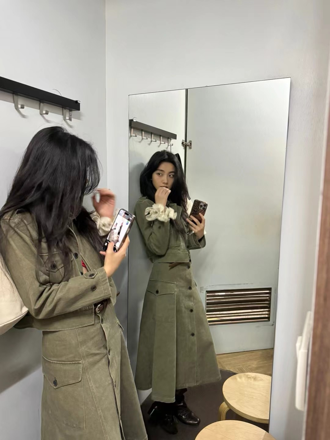 INchooseu笑笑家春牛仔短外套