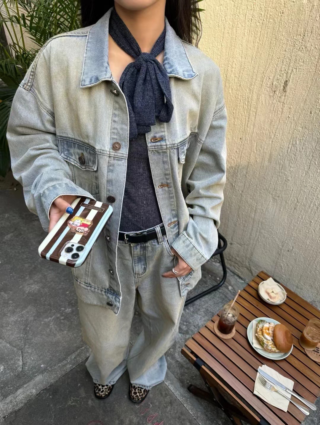 INchooseu笑笑家松弛感牛仔裤