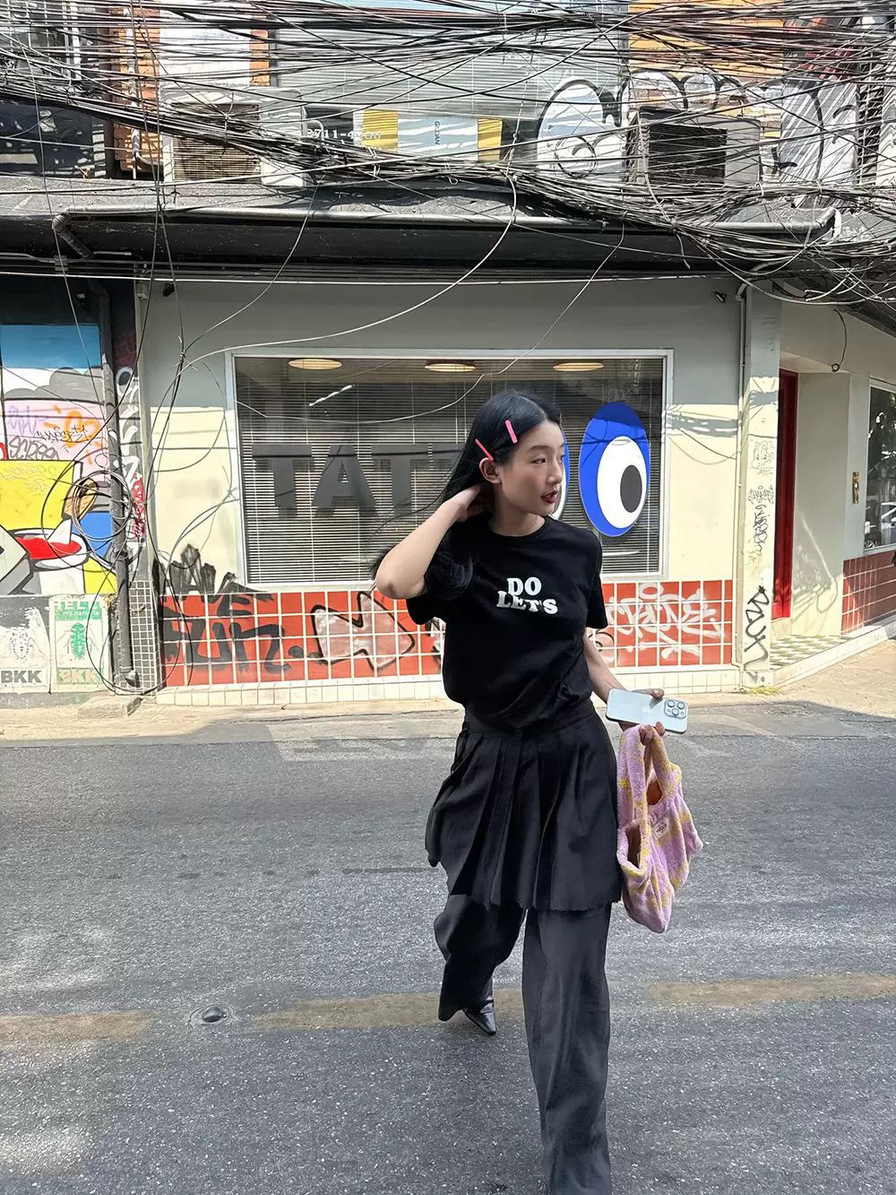 INchooseu笑笑家韩系百褶裙裤