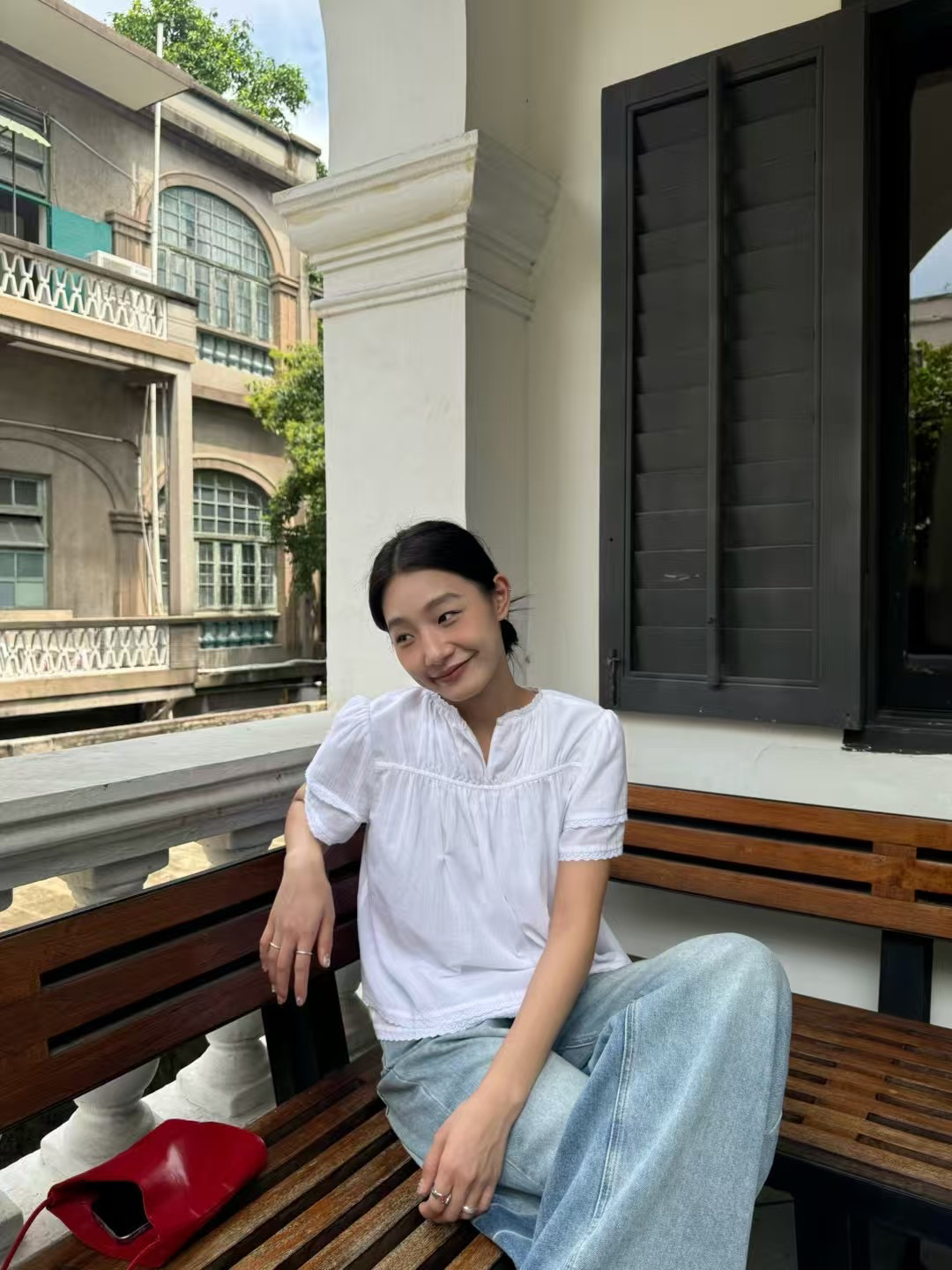 INchooseu蕾丝娃娃短袖上衣女