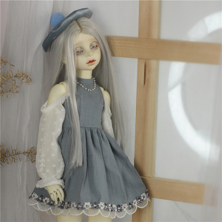 bjd娃娃蕾丝连衣裙1/3分露肩裙子