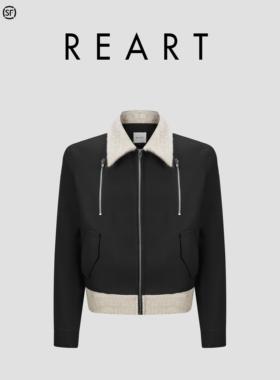 REART 24AW / Conflict羊毛拼接拉链夹克 / AquedSvelte