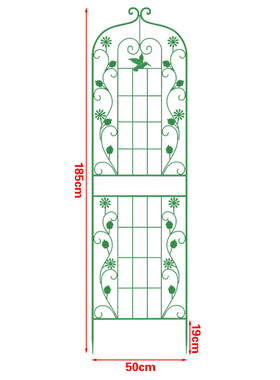 铁线莲月季爬藤架子蔷薇植物攀爬花架户外庭院铁艺栅栏种植花支架