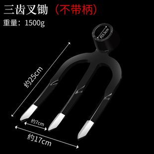 农用耙子松土搂草锄头农具老式翻地种地除草神器钉耙三四齿铁耙子