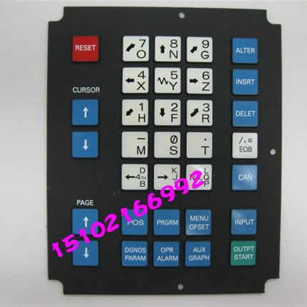 进口FANUC发那科硅胶按键膜A98L-0001-0518#T  #M