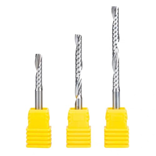 4毫米进口钨钢单刃螺旋铣刀木工数控雕刻机刀具刀头