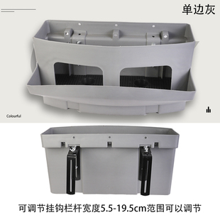 道路花盆高架桥绿化花箱悬挂式市政栏杆骑马盆隔离马鞍盆马路挂盆