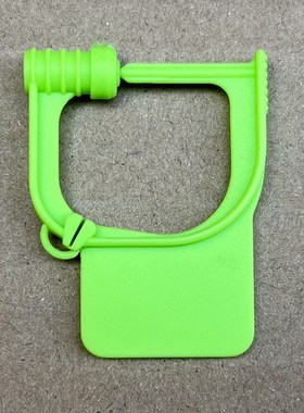 一次性航空医院抢救车锁扣箱包小挂锁急救车白色塑料封条标签