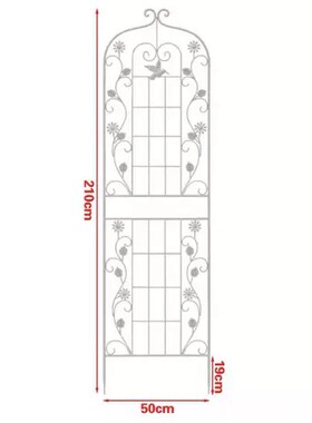 铁线莲月季爬藤架子蔷薇植物攀爬花架户外庭院铁艺栅栏种植花支架