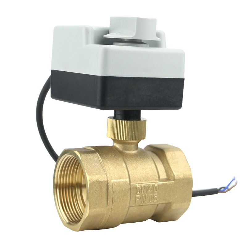 手自一体电动二通球阀AC220Vv带手动风机盘管控制阀DN15 20 25 32