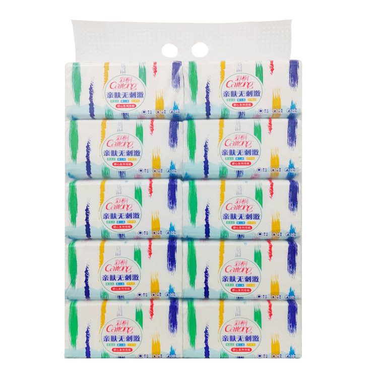 彩桐抽纸巾原生木浆干湿两用450张大包装加量量实惠装