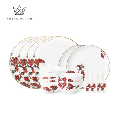 【结婚礼物】RoyalDutch皇家荷兰美术馆骨瓷餐具套装餐盘碗乔迁礼