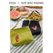 PAJA夏日串珠系列 100%真丝手工钉珠亲肤手提包