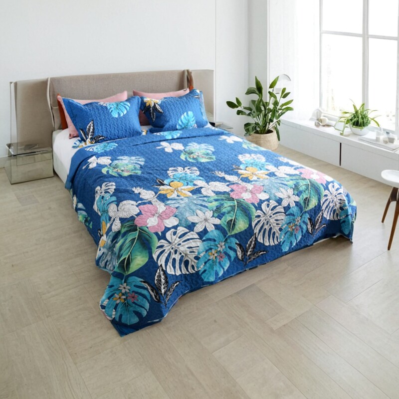 【美国三件套】包邮春夏被三件套 外销床铺单夹棉有枕套床单被褥