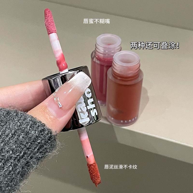 kakashow丝雾双头唇釉丝绒雾面水