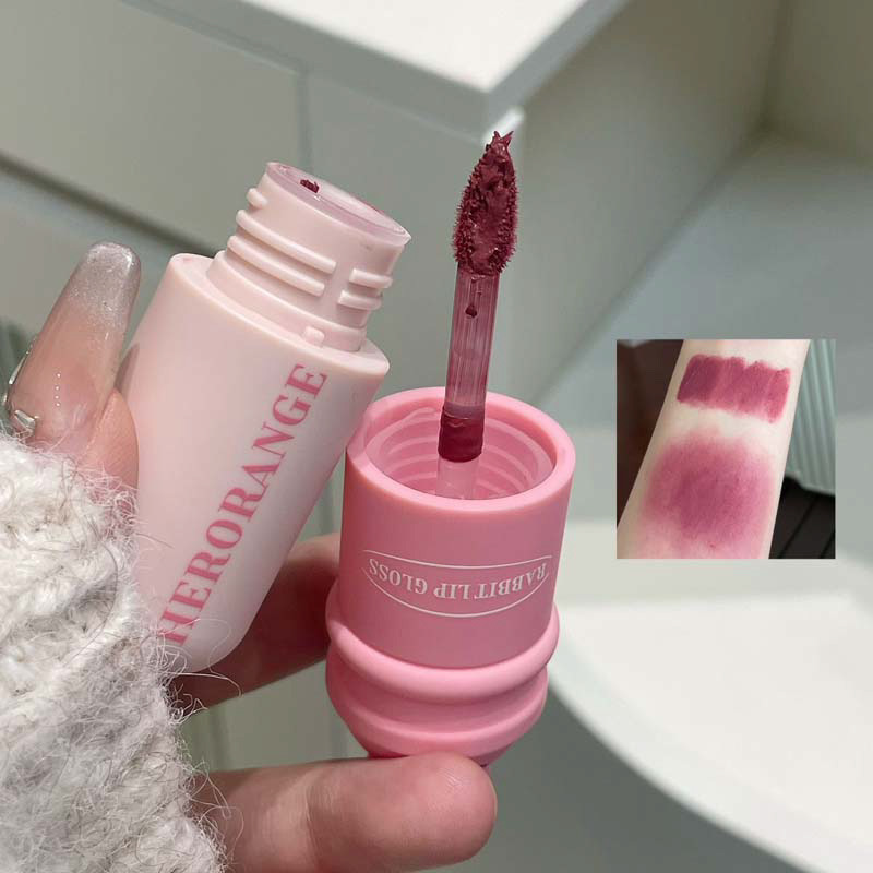 HERORANGE兔兔柔雾唇釉韩系纯欲