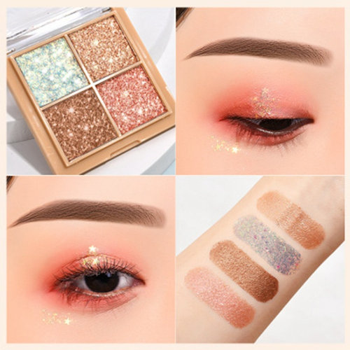 同款HDKD4色眼影小盘ins平价学生